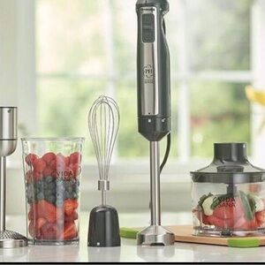 Princess House Black and Silver Kitchen Blender Set